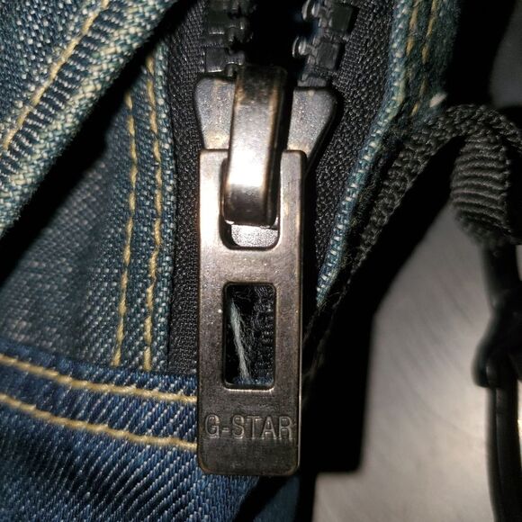 G-Star Raw Originals Blue Denim Notebook Vintage Y2K Bag Backpack - Picture 10 of 15